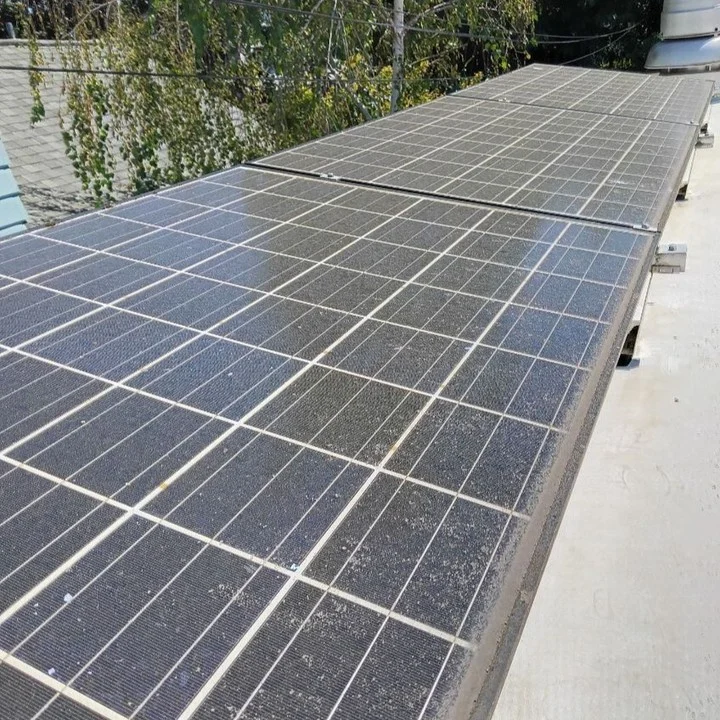 Original website photograph: Solar panels on the roof of Hawthorne Auto Clinic